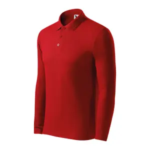 Long Sleeve Pique Knit Polo Malfini 221 image-2