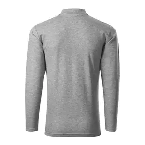 Long Sleeve Pique Knit Polo Malfini 221 image-1