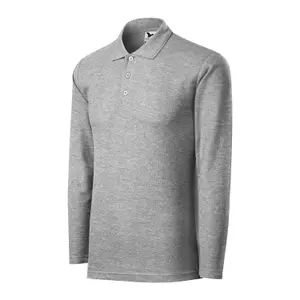 Long Sleeve Pique Knit Polo Malfini 221 image-2