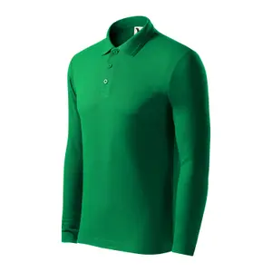 Long Sleeve Pique Knit Polo Malfini 221 image-2