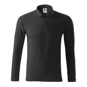 Long Sleeve Pique Knit Polo Malfini 221 image-0