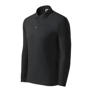 Long Sleeve Pique Knit Polo Malfini 221 image-2