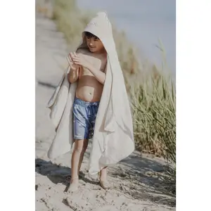 Children's bamboo hooded towel Malomi Kids Hello image-2