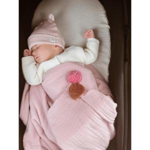 Lange en mousseline Malomi Kids Pompom image-2
