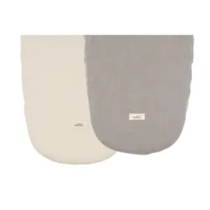 Par de sábanas bajeras de muselina para cestas de bebé Malomi Kids image-0