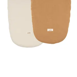 Organic baby basket sheets Malomi Kids Cot/Moses (x2) image-1