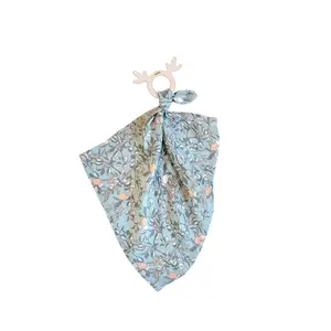 Bamboo baby teething ring and diaper set Malomi Kids image-0