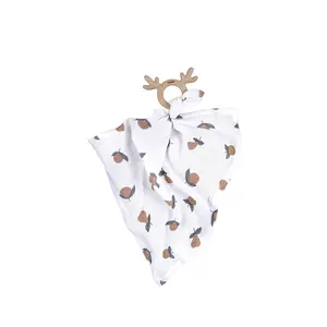 Bamboo baby teething ring and diaper set Malomi Kids image-0