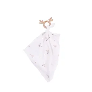 Bamboo baby teething ring and diaper set Malomi Kids image-0