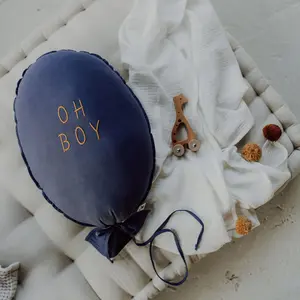 Μαξιλάρι μπαλόνι Malomi Kids Hello Ecru image-1