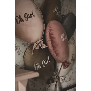 Μαξιλάρι μπαλόνι Malomi Kids Delux Hello Ecru image-1