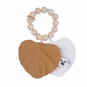 Plush teething toy leaf Malomi Kids image-0