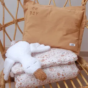 Oreiller en coton lavé bébé Malomi Kids Oh Baby image-2