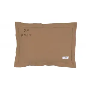 Oreiller en coton lavé bébé Malomi Kids Oh Baby image-0