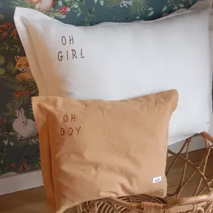 Oreiller en coton lavé bébé Malomi Kids Oh Baby image-1