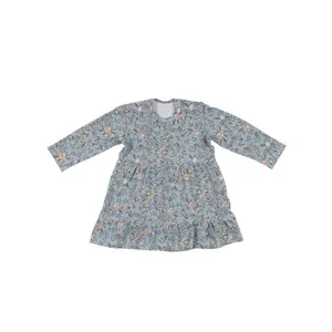 Baby girl organic long sleeve t-shirt dress Malomi Kids image-0