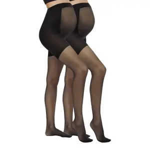 Leggings Damen Mamalicious Mlsabrina 30den No (x2) image-1