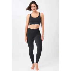 Monochrome Printed Women's Leggings Mandala image-1