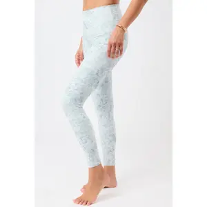 Monochrome Printed Women's Leggings Mandala image-3