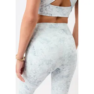 Monochrome Printed Women's Leggings Mandala image-4