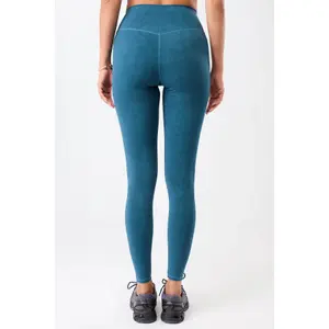 Monochrome Printed Women's Leggings Mandala image-2