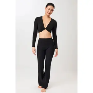 Schwangere Dehnbund-Hose Damen Mandala image-4