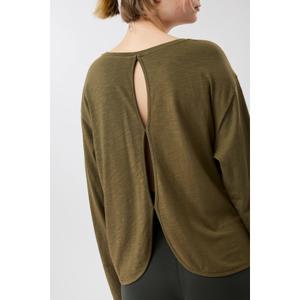 Women's long-sleeve open-back T-shirt Mandala image-1