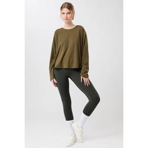 Women's long-sleeve open-back T-shirt Mandala image-2