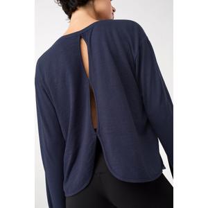 T-shirt med lange ærmer og åben ryg til kvinder Mandala image-1