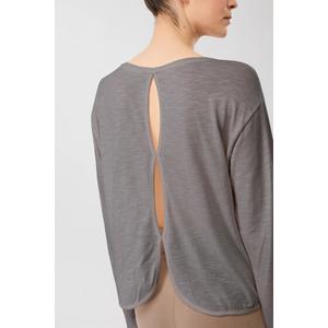 Women's long-sleeve open-back T-shirt Mandala image-1