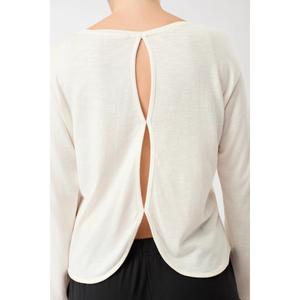 T-shirt med lange ærmer og åben ryg til kvinder Mandala image-1