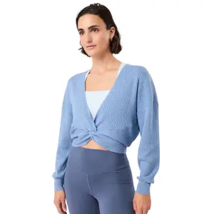 Damenpullover mit Knotendetail vorne Mandala