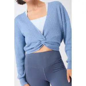 Damenpullover mit Knotendetail vorne Mandala image-3