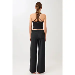 Womens Cross-Back Cropped Tank Top Mandala image-3