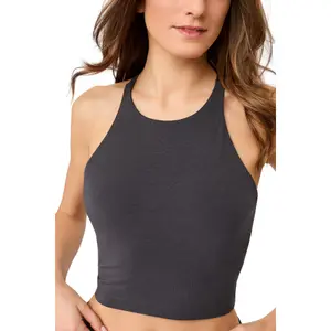 Womens Cross-Back Cropped Tank Top Mandala image-3