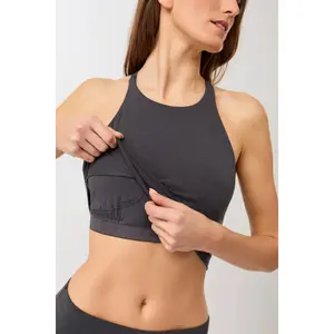 Womens Cross-Back Cropped Tank Top Mandala image-4