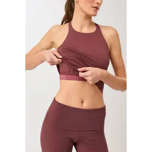 Womens Cross-Back Cropped Tank Top Mandala image-2