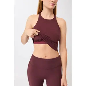 Frauen Top mit gekreuztem Trägerdesign Mandala Cross image-2