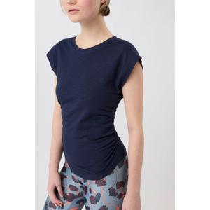 T-shirt z falbanami po bokach dla kobiet Mandala image-2