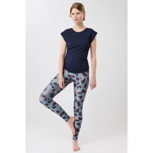 T-shirt z falbanami po bokach dla kobiet Mandala image-3