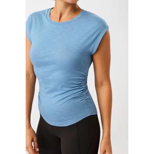 T-shirt z falbanami po bokach dla kobiet Mandala image-1