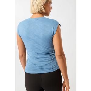 T-shirt z falbanami po bokach dla kobiet Mandala image-2