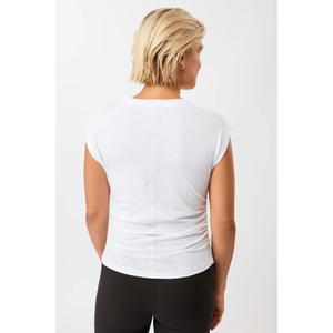 T-shirt z falbanami po bokach dla kobiet Mandala image-1