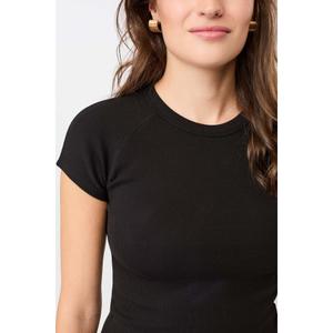 Slim fit ribbet T-shirt til kvinder Mandala image-2