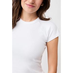 Slim fit ribbet T-shirt til kvinder Mandala image-2