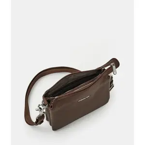Leather shoulder bag Mandarina Duck Mellow image-3