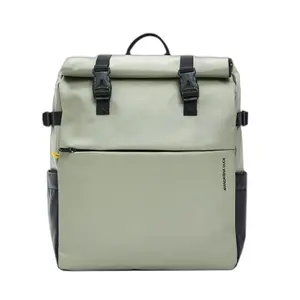 Computer Backpack with Folding Flap Mandarina Duck Eco Coated image-0