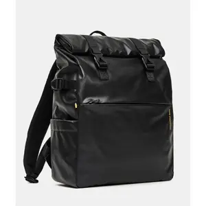 Computer Backpack with Folding Flap Mandarina Duck Eco Coated image-1