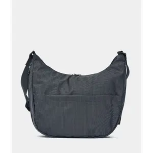 Expandable Shoulder Bag with Closure Mandarina Duck Hobo image-1