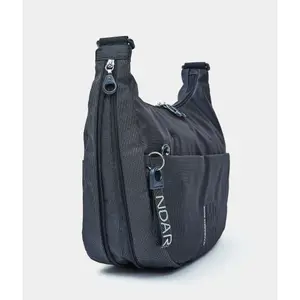 Expandable Shoulder Bag with Closure Mandarina Duck Hobo image-3